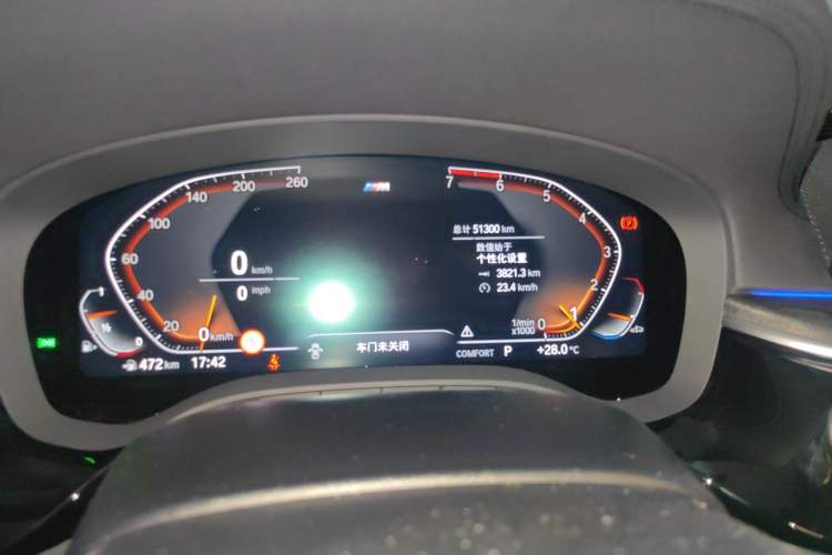 Used BMW 5 Series 2020 530Li Executive M Sport Package Odometer Close Up