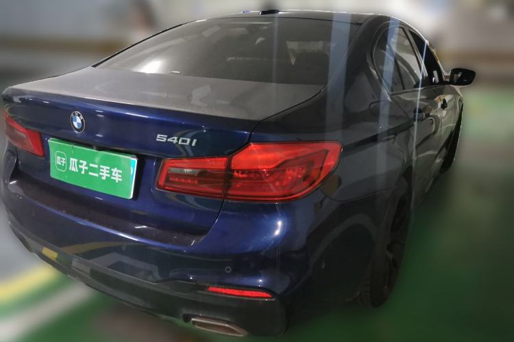 Used BMW 5 Series 2020 540i Sport Line M Sport Package Rear Right 45 Deg