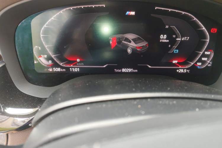 Used BMW 5 Series 2020 530Li Leading Edition Luxury Package Odometer Close Up