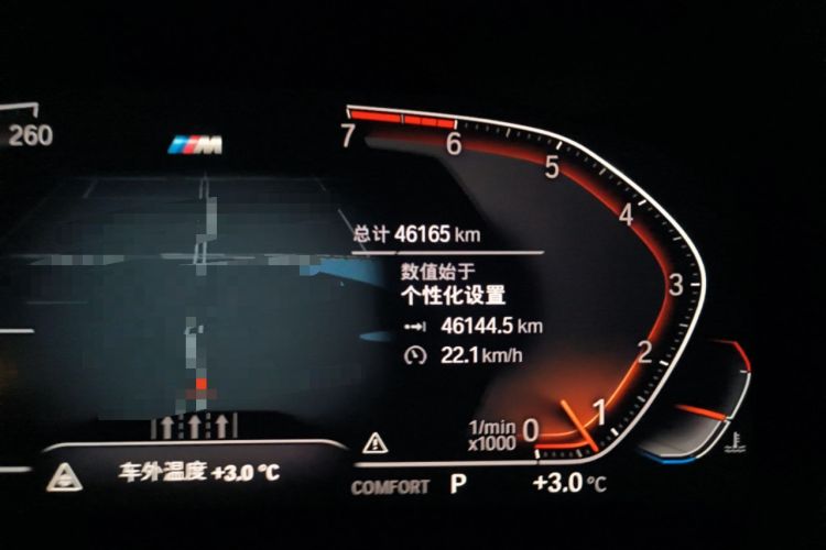 Used BMW 5 Series 2020 525i M Sport Package Odometer Close Up
