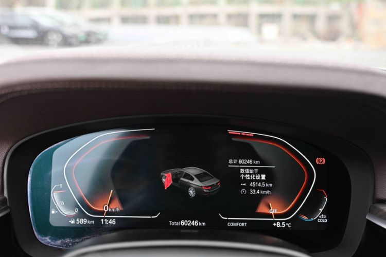 Used BMW 5 Series 2020 530Li Leading Edition Luxury Package Odometer Close Up