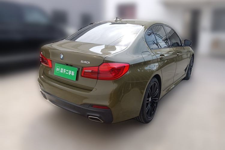 Used BMW 5 Series 2020 540i Sport Line M Sport Package Rear Right 45 Deg