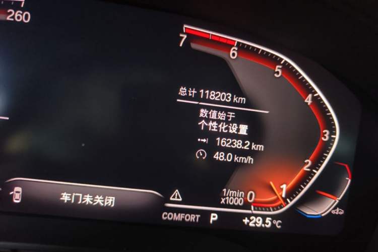 Used BMW 5 Series 2020 530Li Leading Edition Luxury Package Odometer Close Up