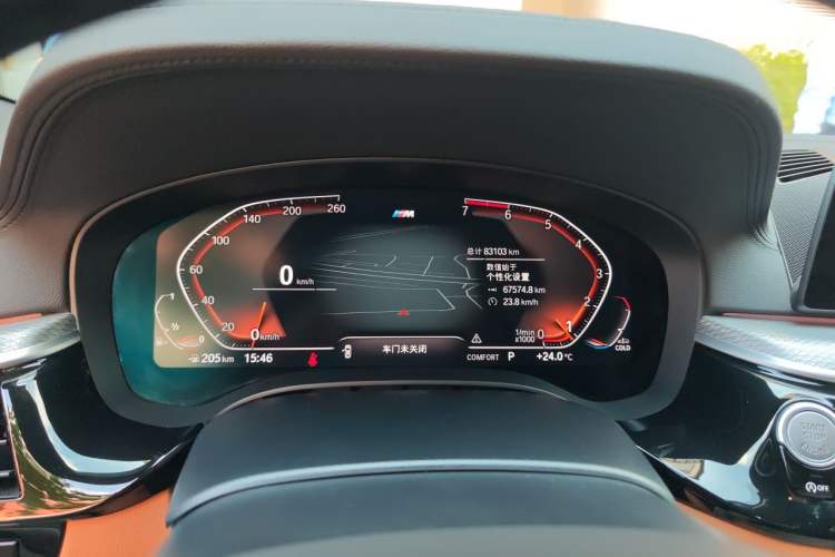 Used BMW 5 Series 2020 525i M Sport Package Odometer Close Up