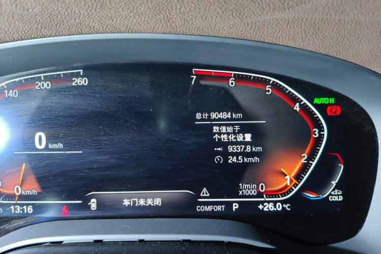 Used BMW 5 Series 2020 530Li Leading Edition Luxury Package Odometer Close Up
