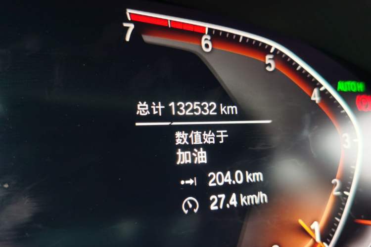 Used BMW 5 Series 2020 530Li xDrive Luxury Package Odometer Close Up