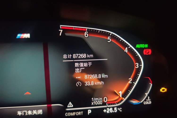 Used BMW 5 Series 2020 525i M Sport Package Odometer Close Up