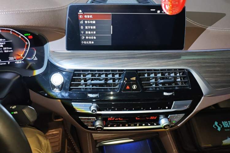 Used BMW 5 Series 2020 530Li xDrive Luxury Package Audio And AC Panel