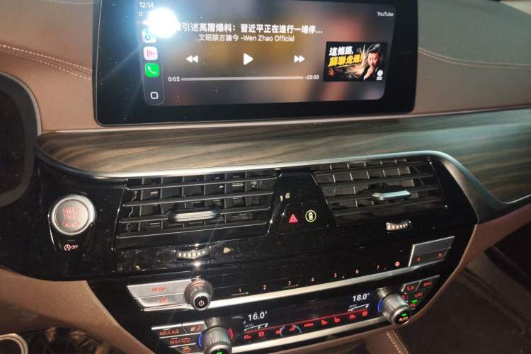 Used BMW 5 Series 2020 530Li Luxury Edition Premium Package Audio And AC Panel