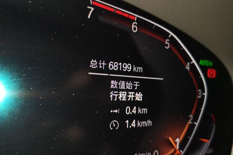 Used BMW 5 Series 2020 530Li Luxury Edition Premium Package Odometer Close Up