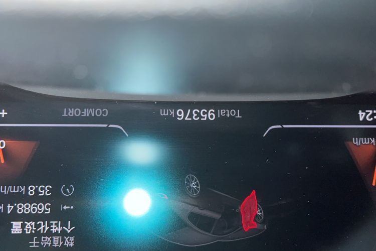 Used BMW 5 Series 2020 530Li Leading Model M Sport Package Odometer Close Up