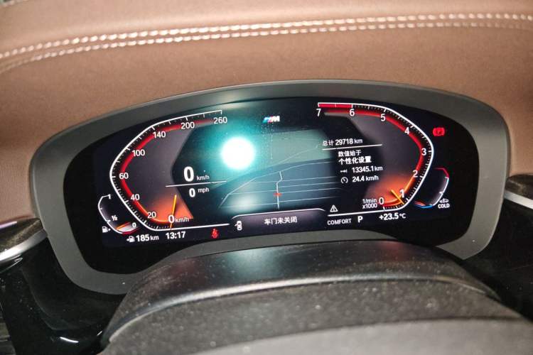 Used BMW 5 Series 2020 525Li M Sport Package Odometer Close Up