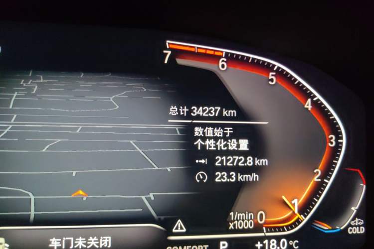 Used BMW 5 Series 2020 525Li Luxury Package Odometer Close Up