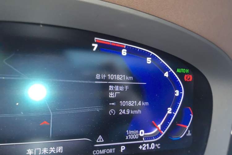 Used BMW 5 Series 2020 525Li M Sport Package Odometer Close Up