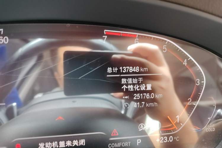 Used BMW 5 Series 2020 530Li xDrive Luxury Package Odometer Close Up