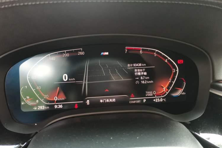Used BMW 5 Series 2020 530Li xDrive M Sport Package Odometer Close Up