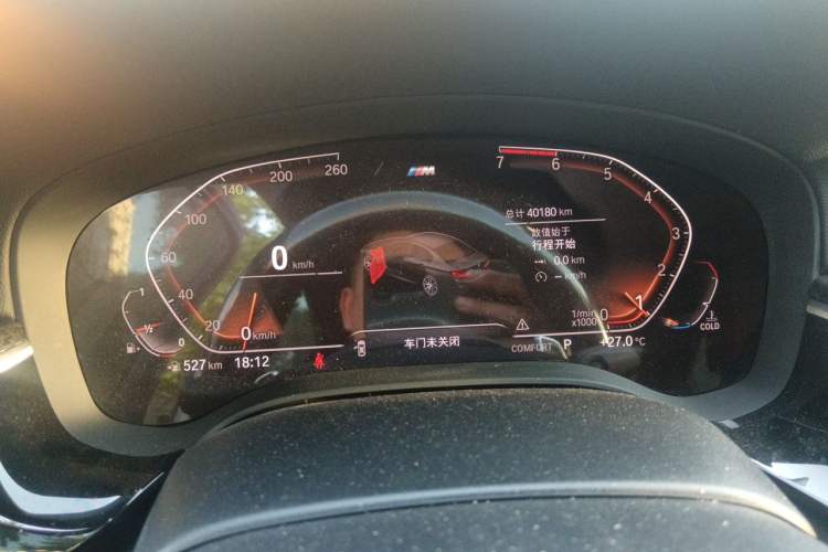 Used BMW 5 Series 2020 530Li Luxury Edition M Sport Package Odometer Close Up