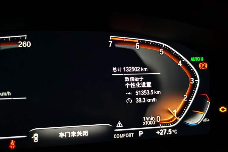Used BMW 5 Series 2020 530Li Luxury Edition Premium Package Odometer Close Up