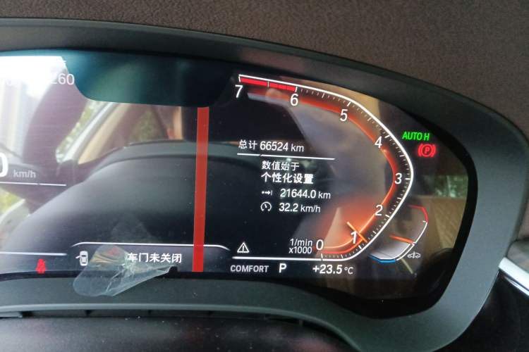 Used BMW 5 Series 2020 530Li Leading Edition Luxury Package Odometer Close Up