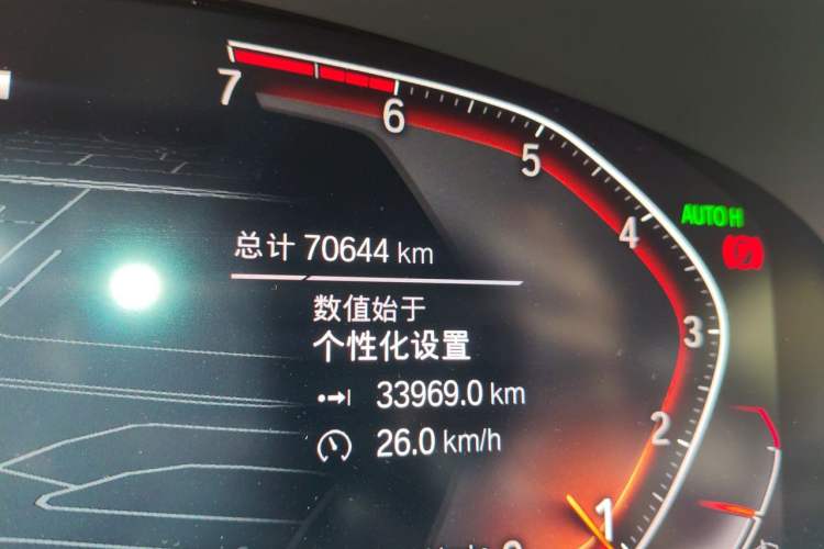 Used BMW 5 Series 2020 530Li Leading Model M Sport Package Odometer Close Up