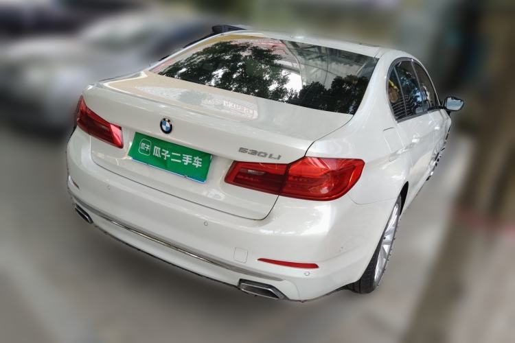 Used BMW 5 Series 2020 530Li Luxury Edition Premium Package Rear Right 45 Deg