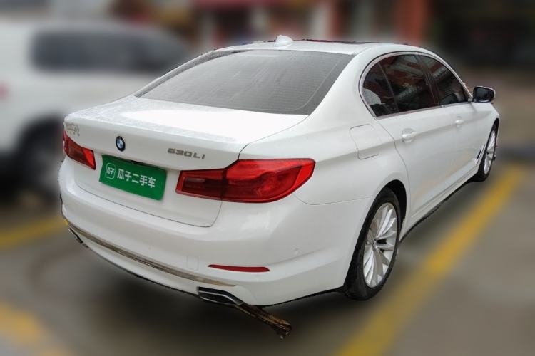 Used BMW 5 Series 2020 530Li Luxury Edition Premium Package Rear Right 45 Deg