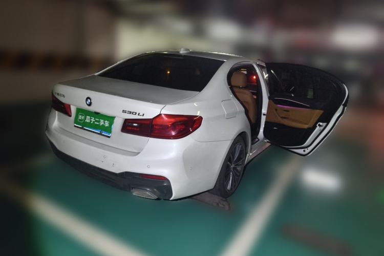 Used BMW 5 Series 2020 530Li Leading Model M Sport Package Rear Right 45 Deg