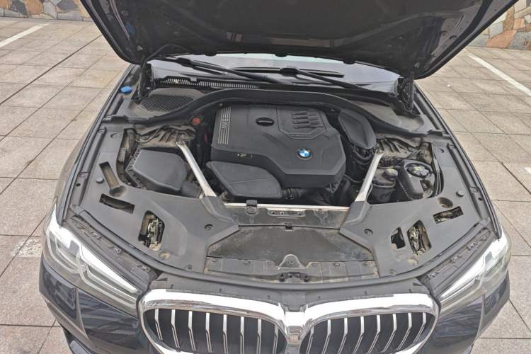 Used BMW 5 Series 2021 530Li Leading Model M Sport Package Engine Bay