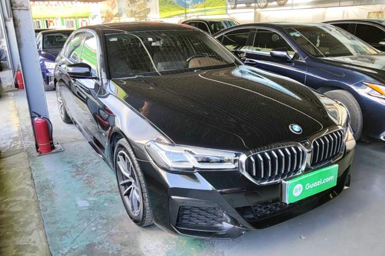 Used BMW 5 Series 2021 525Li M Sport Package Front Right 45 Deg