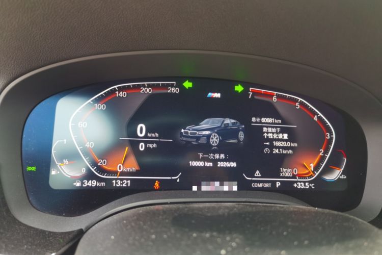 Used BMW 5 Series 2021 525Li M Sport Package Instrument Cluster