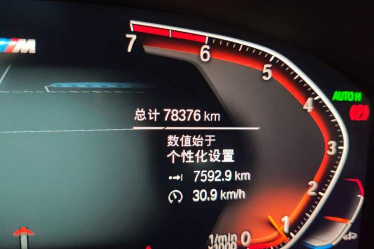 Used BMW 5 Series 2021 530Li Luxury Edition M Sport Package Odometer Close Up