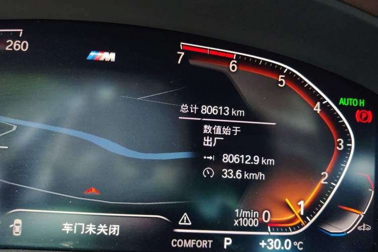 Used BMW 5 Series 2021 Facelifted 530Li Leading Edition M Sport Package Odometer Close Up