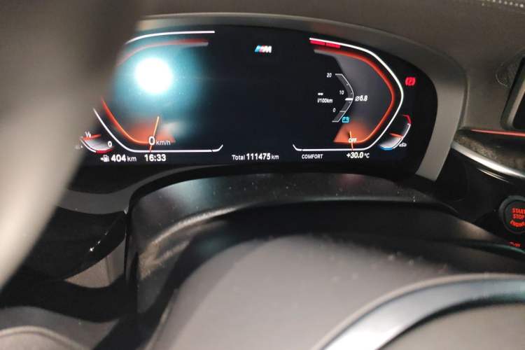 Used BMW 5 Series 2021 525Li M Sport Package Odometer Close Up