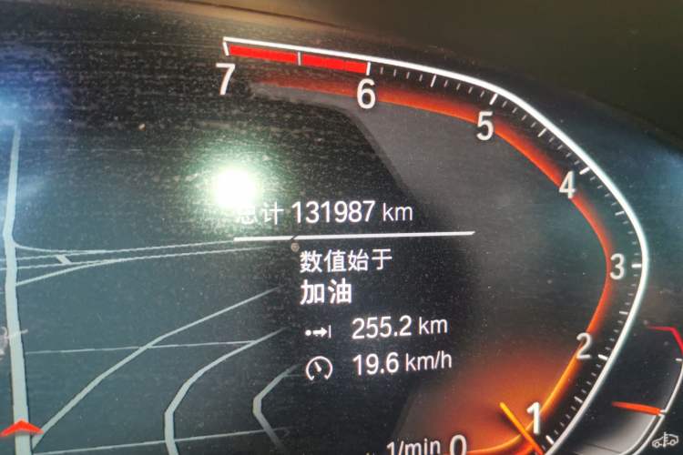 Used BMW 5 Series 2021 525Li Luxury Package Odometer Close Up