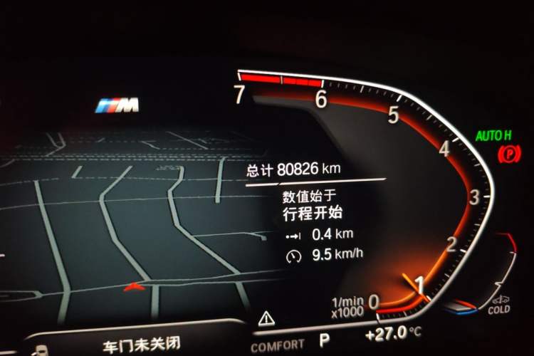 Used BMW 5 Series 2021 525Li M Sport Package Odometer Close Up
