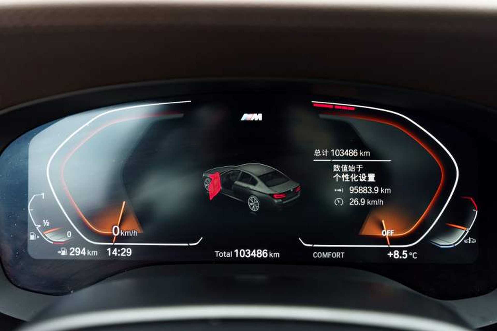 Used BMW 5 Series 2021 Facelifted 530Li Leading Edition M Sport Package Odometer Close Up