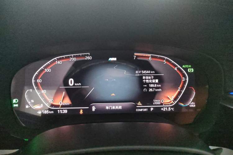 Used BMW 5 Series 2021 530Li xDrive M Sport Package Odometer Close Up