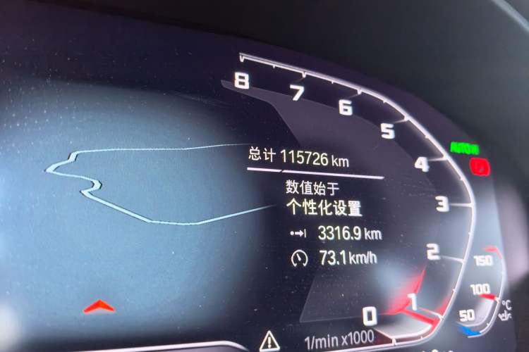 Used BMW 5 Series 2021 530Li Luxury Edition Premium Package Odometer Close Up