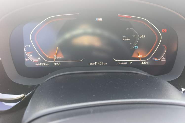 Used BMW 5 Series 2021 525Li M Sport Package Odometer Close Up