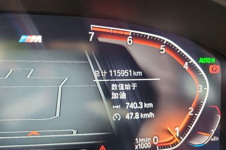Used BMW 5 Series 2021 530Li xDrive M Sport Package Odometer Close Up