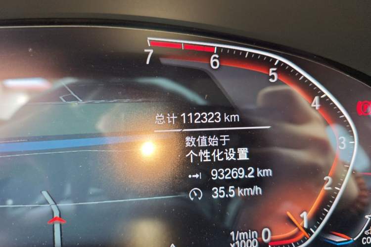 Used BMW 5 Series 2021 530Li Leading Luxury Package Odometer Close Up