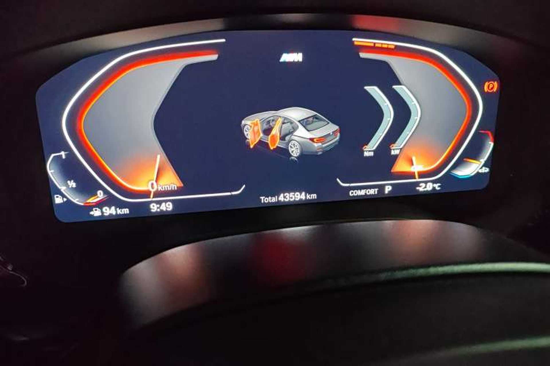 Used BMW 5 Series 2021 530Li Leading Model M Sport Package Odometer Close Up