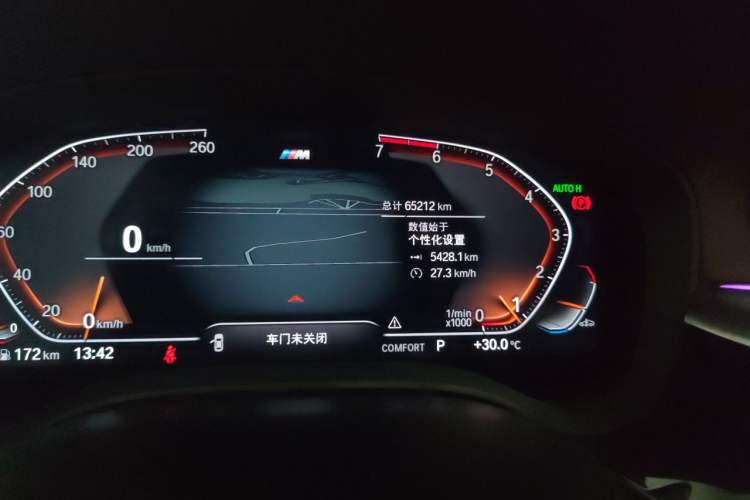 Used BMW 5 Series 2021 530Li Leading Model M Sport Package Odometer Close Up