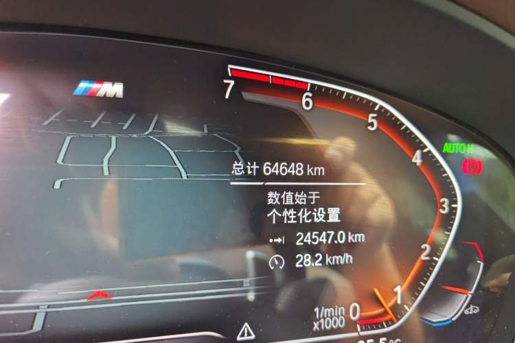 Used BMW 5 Series 2021 530Li Leading Model M Sport Package Odometer Close Up