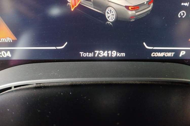 Used BMW 5 Series 2021 Restyled 540i Sport Line with M Sports Package Odometer Close Up
