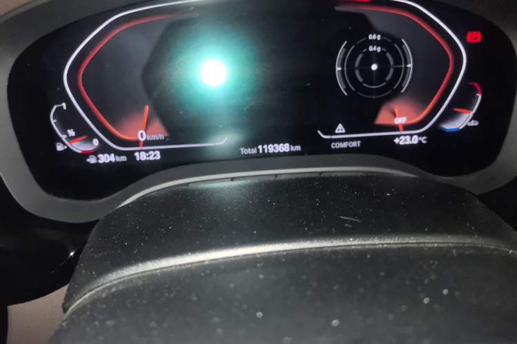 Used BMW 5 Series 2021 530Li Leading Luxury Package Odometer Close Up