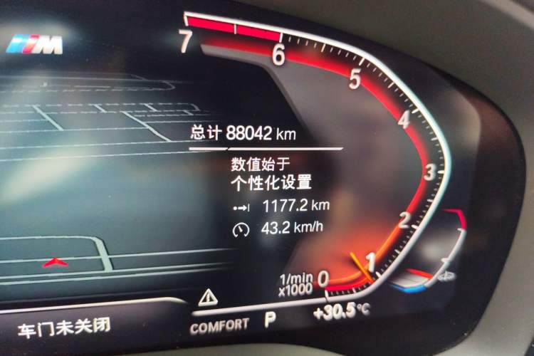 Used BMW 5 Series 2021 530Li Leading Model M Sport Package Odometer Close Up