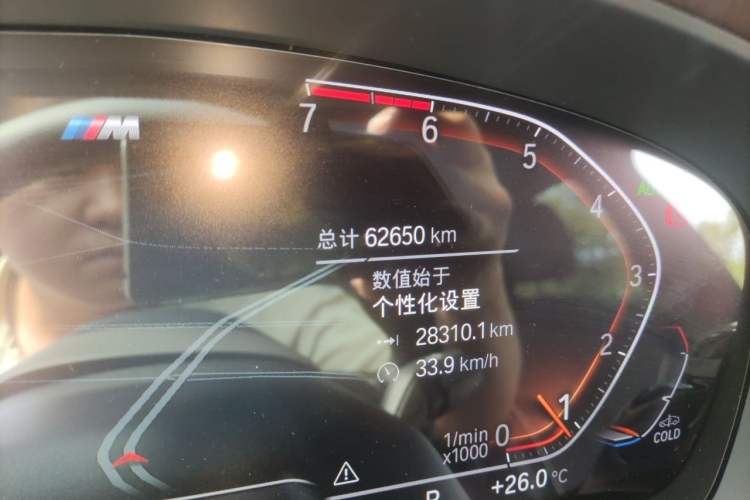 Used BMW 5 Series 2021 525Li M Sport Package Odometer Close Up