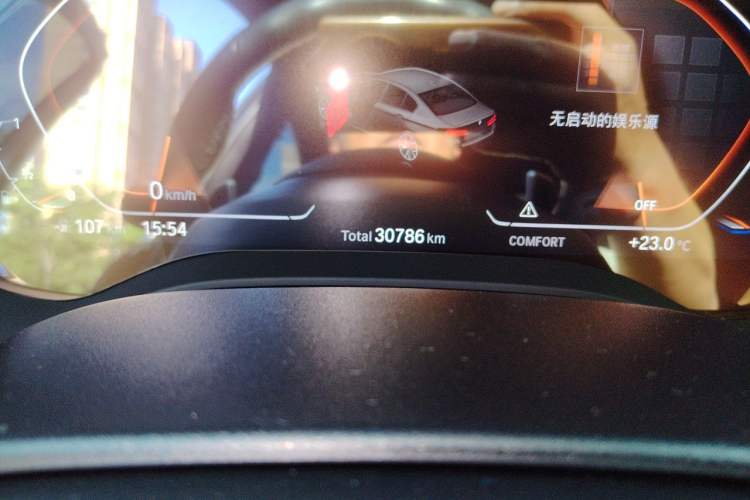 Used BMW 5 Series 2021 530Li Leading Model M Sport Package Odometer Close Up