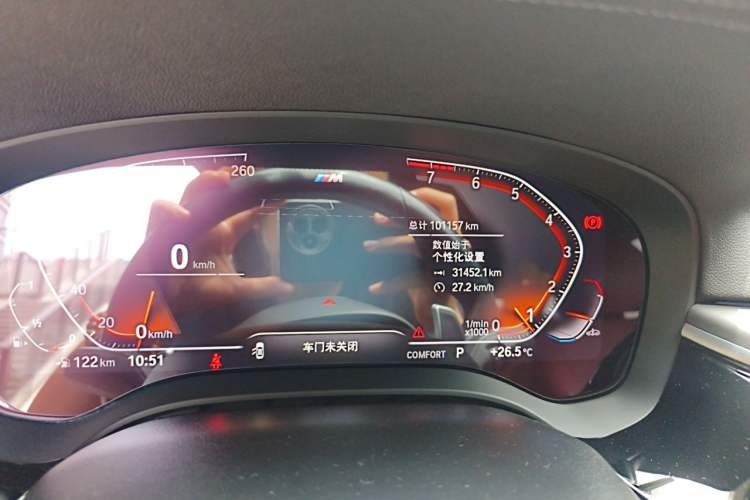 Used BMW 5 Series 2021 Facelifted 530Li Leading Edition M Sport Package Odometer Close Up